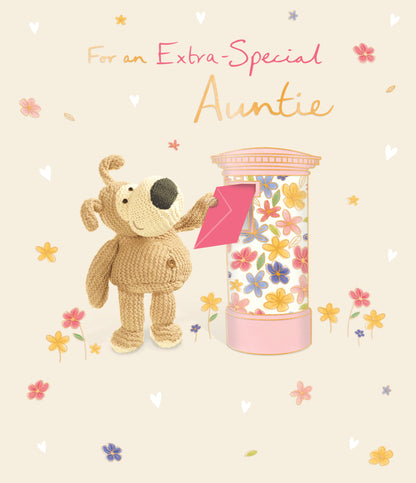Standard Greeting Cards Auntie Cute Boofle