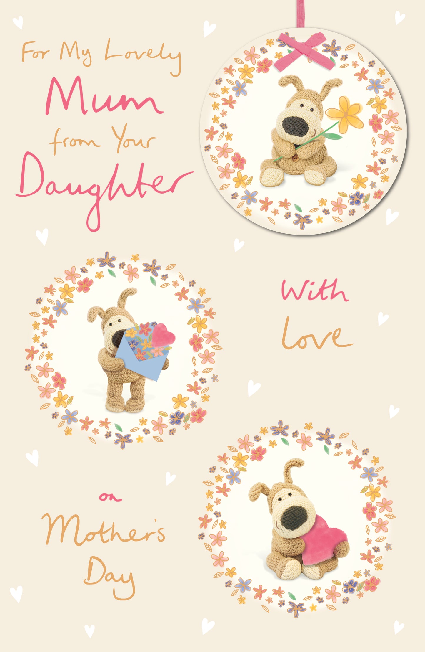 Standard Greeting Cards Mum From Daughter Cute Boofle