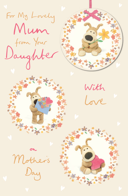 Standard Greeting Cards Mum From Daughter Cute Boofle
