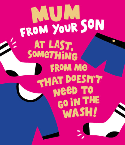 Standard Greeting Cards Mum From Son Hum Hanson Core Line