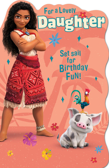 Standard Greeting Cards Birthday Daughter Juvenile Disney Moana