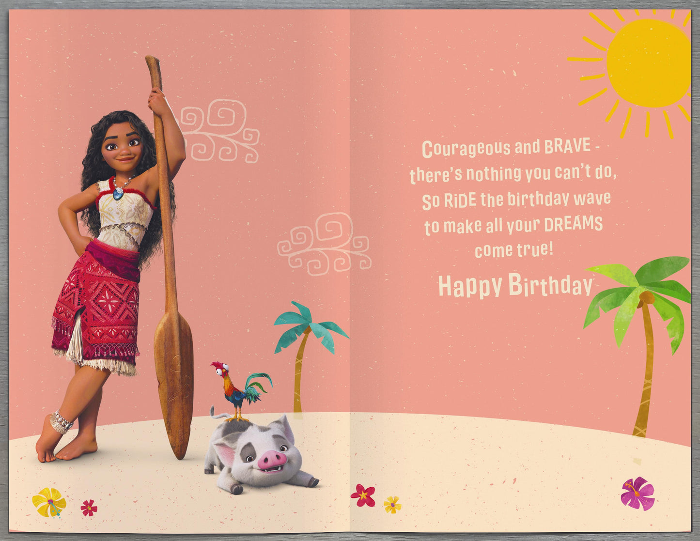 Standard Greeting Cards Birthday Daughter Juvenile Disney Moana
