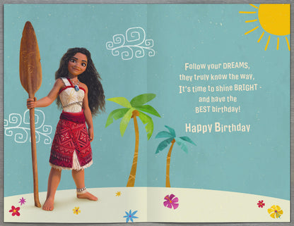 Standard Greeting Cards Birthday Granddaughter Juvenile Disney Moana