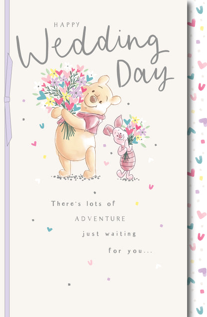 Hand Finished Greeting Cards Wedding Cute Disney Winnie the Pooh
