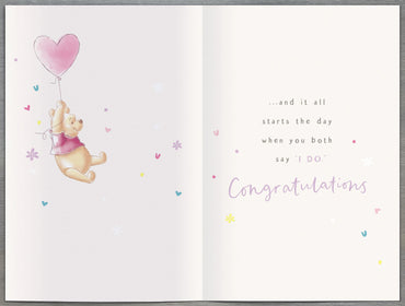 Hand Finished Greeting Cards Wedding Cute Disney Winnie the Pooh