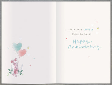 Hand Finished Greeting Cards Anniversary Open Cute Disney Winnie the Pooh