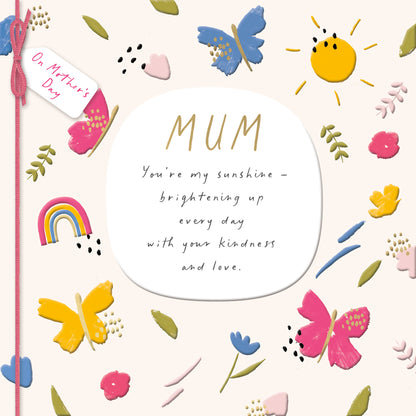Hand Finished Greeting Cards Mum  Carlton Core Line