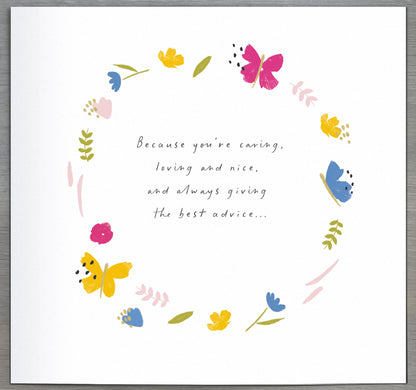 Hand Finished Greeting Cards Mum  Carlton Core Line