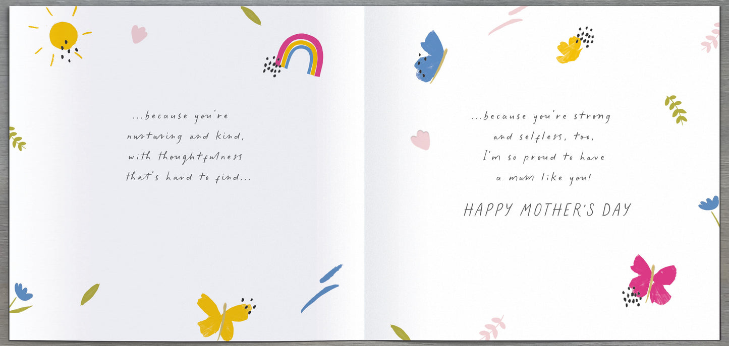Hand Finished Greeting Cards Mum  Carlton Core Line
