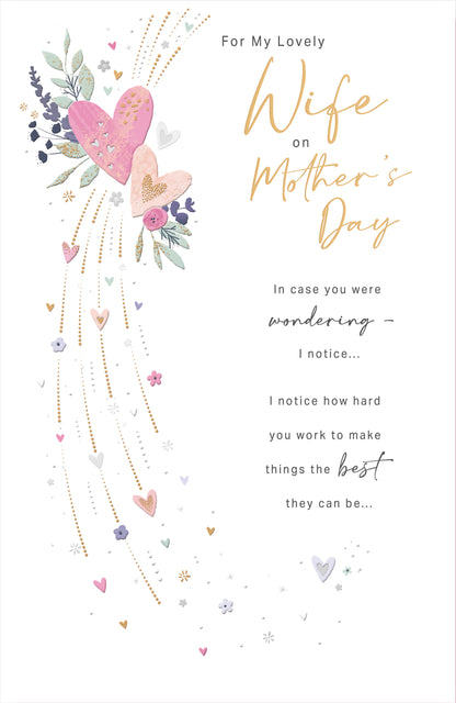 Hand Finished Greeting Cards Wife  Daydreams