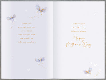 Standard Greeting Cards Mum From Daughter  Gibson Core Line