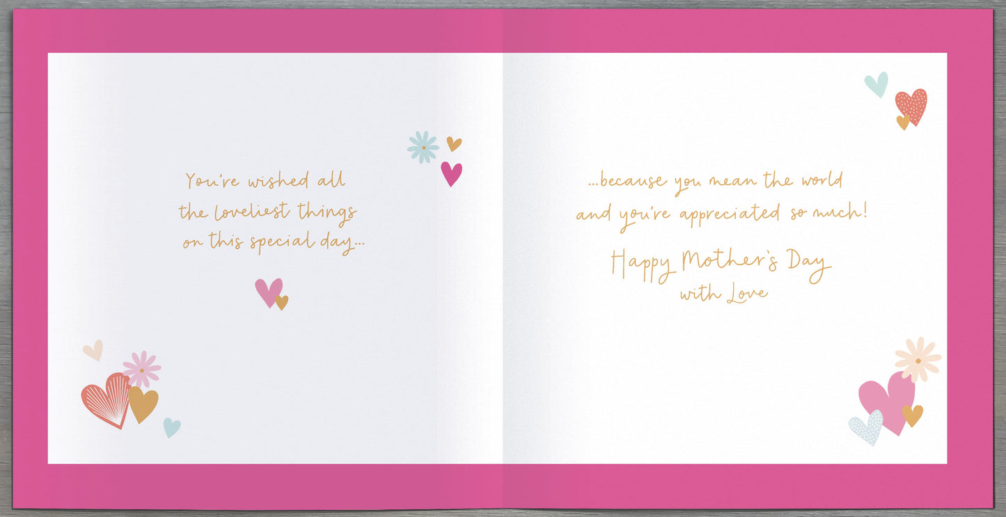 Hand Finished Greeting Cards Mum  Carlton Core Line
