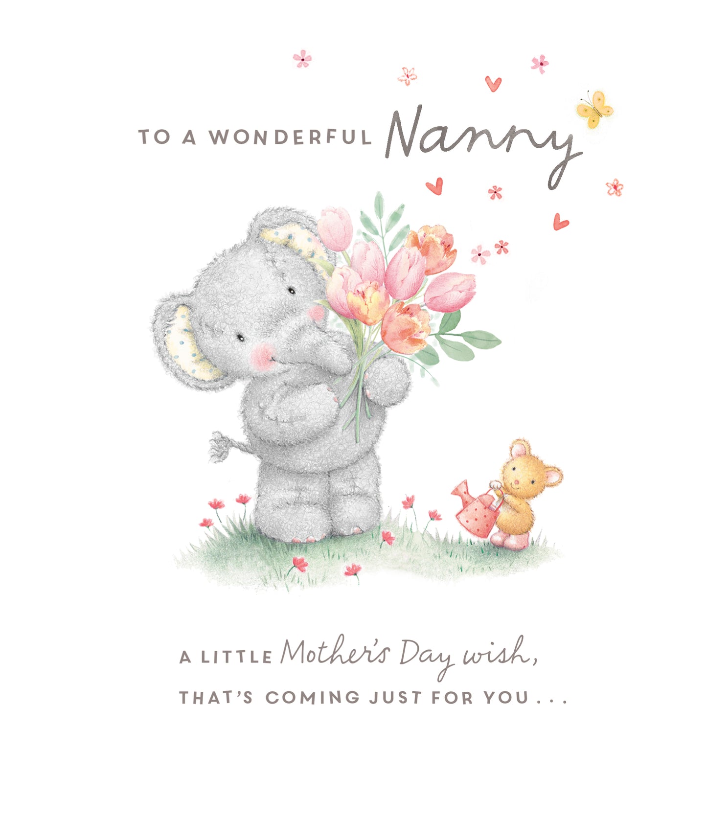 Standard Greeting Cards Nanny Cute Elliot & Buttons
