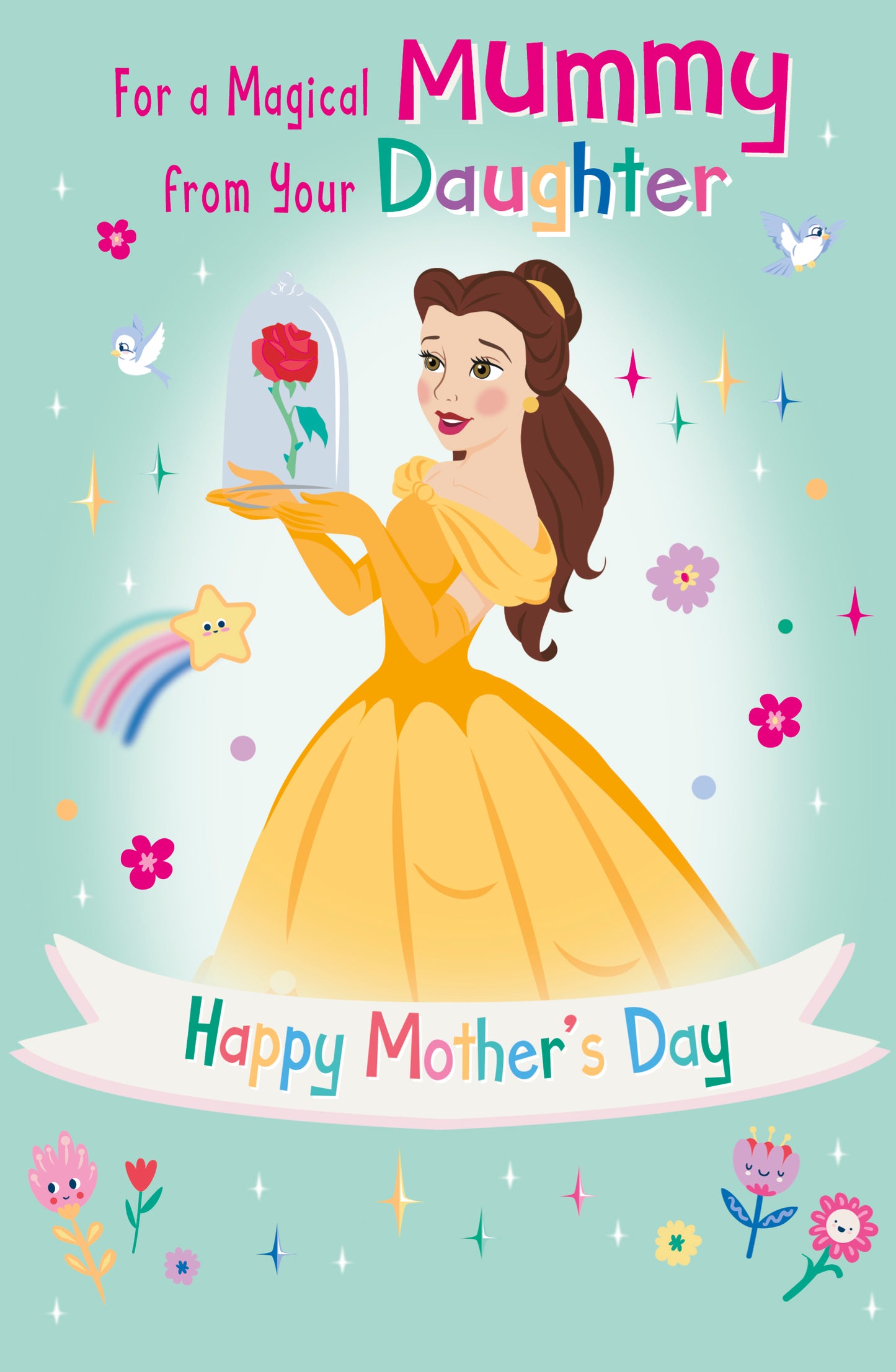 Standard Greeting Cards Mummy From Daughter Juvenile Disney Princess