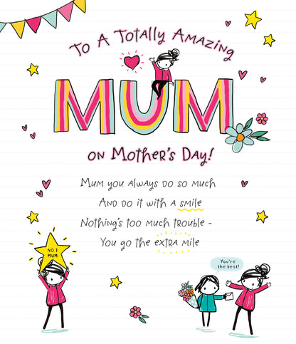Hand Finished Greeting Cards Mum Cute Oodles of Doodles