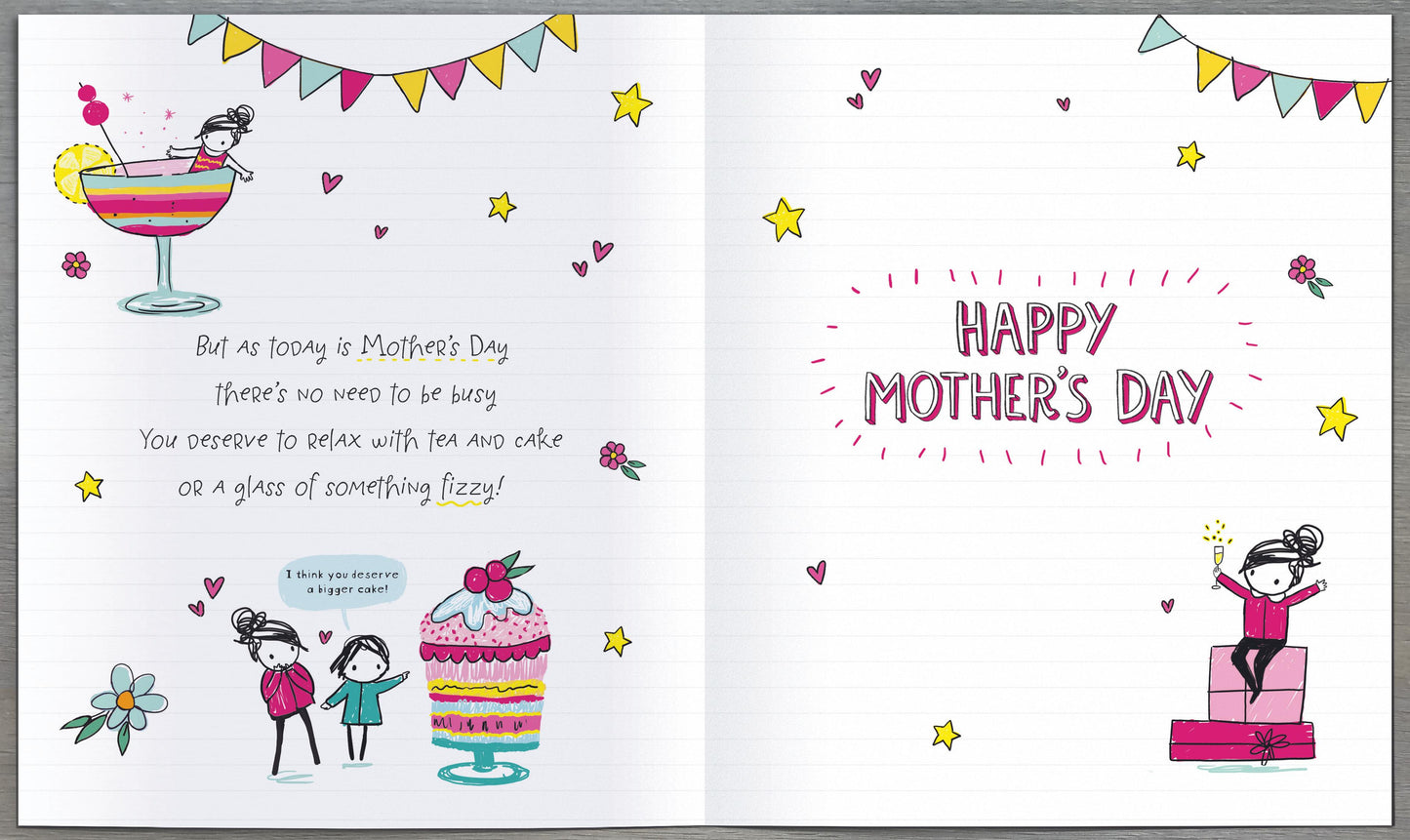 Hand Finished Greeting Cards Mum Cute Oodles of Doodles