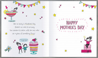 Hand Finished Greeting Cards Mum Cute Oodles of Doodles