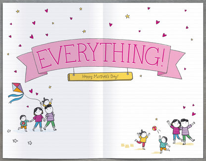 Hand Finished Greeting Cards Wife Cute Oodles of Doodles