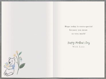 Standard Greeting Cards Mum Cute Disney Winnie the Pooh