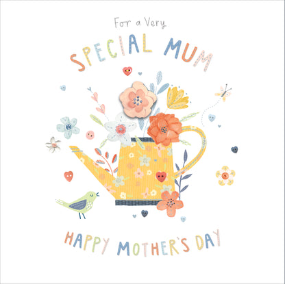 Hand Finished Greeting Cards Mum  Button Box