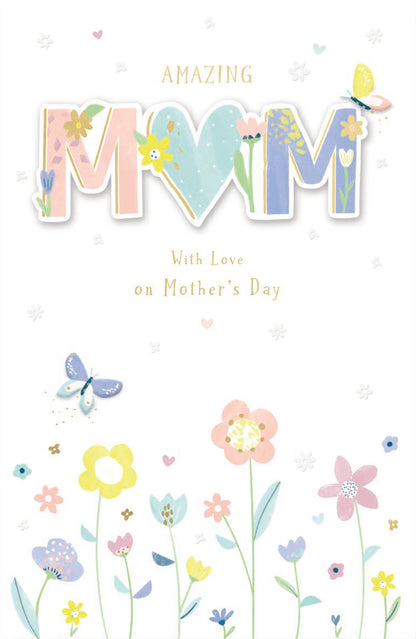 Hand Finished Greeting Cards Mum  Carlton Core Line
