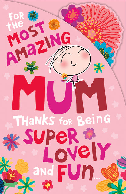 Hand Finished Greeting Cards Mum Cute Wigwam Badged