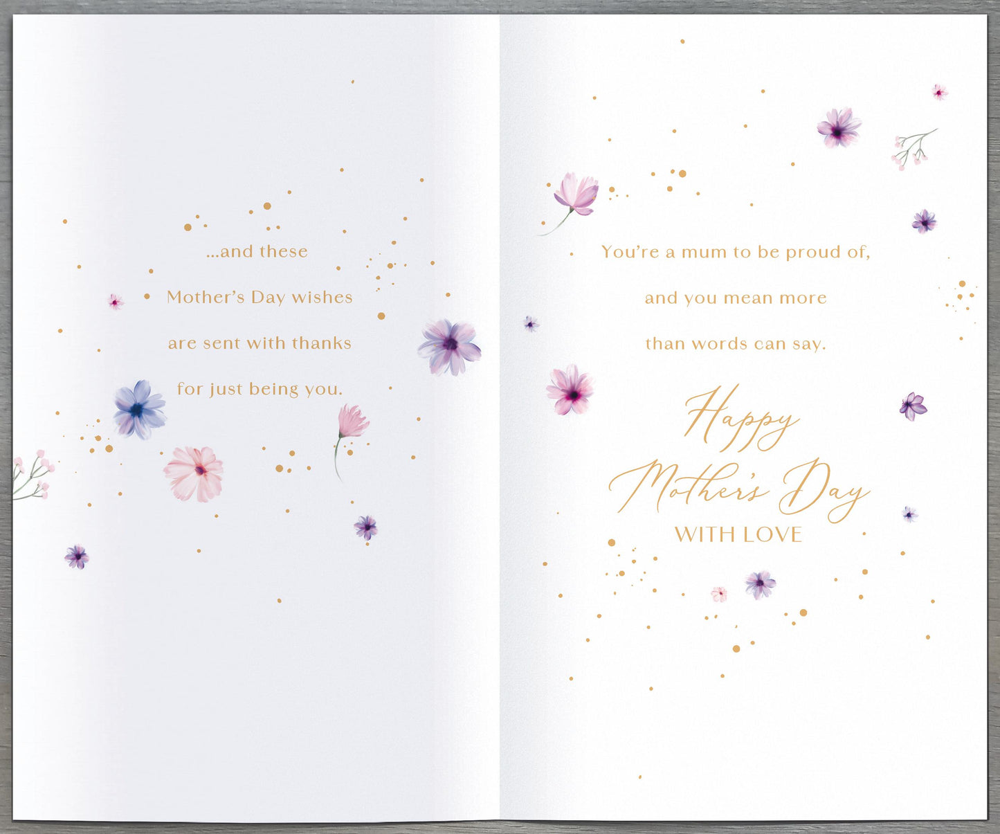 Hand Finished Greeting Cards Mum  Gibson Core Line
