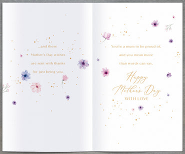 Hand Finished Greeting Cards Mum  Gibson Core Line