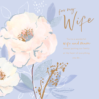 Hand Finished Greeting Cards Wife  Gibson Core Line