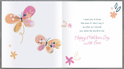 Standard Greeting Cards Mum From Son  Carlton Core Line