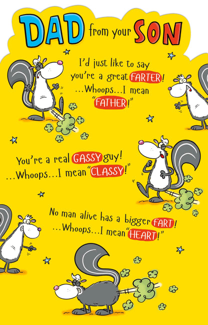 Dad From Son Hum Greeting Cards Dad From Son Hum Counter Cards