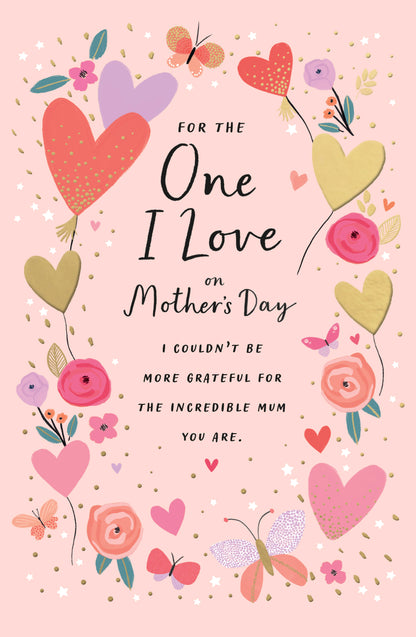 Hand Finished Greeting Cards One I Love  Carlton Core Line