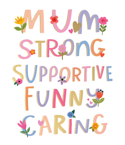 Standard Greeting Cards Mum  Carlton Core Line