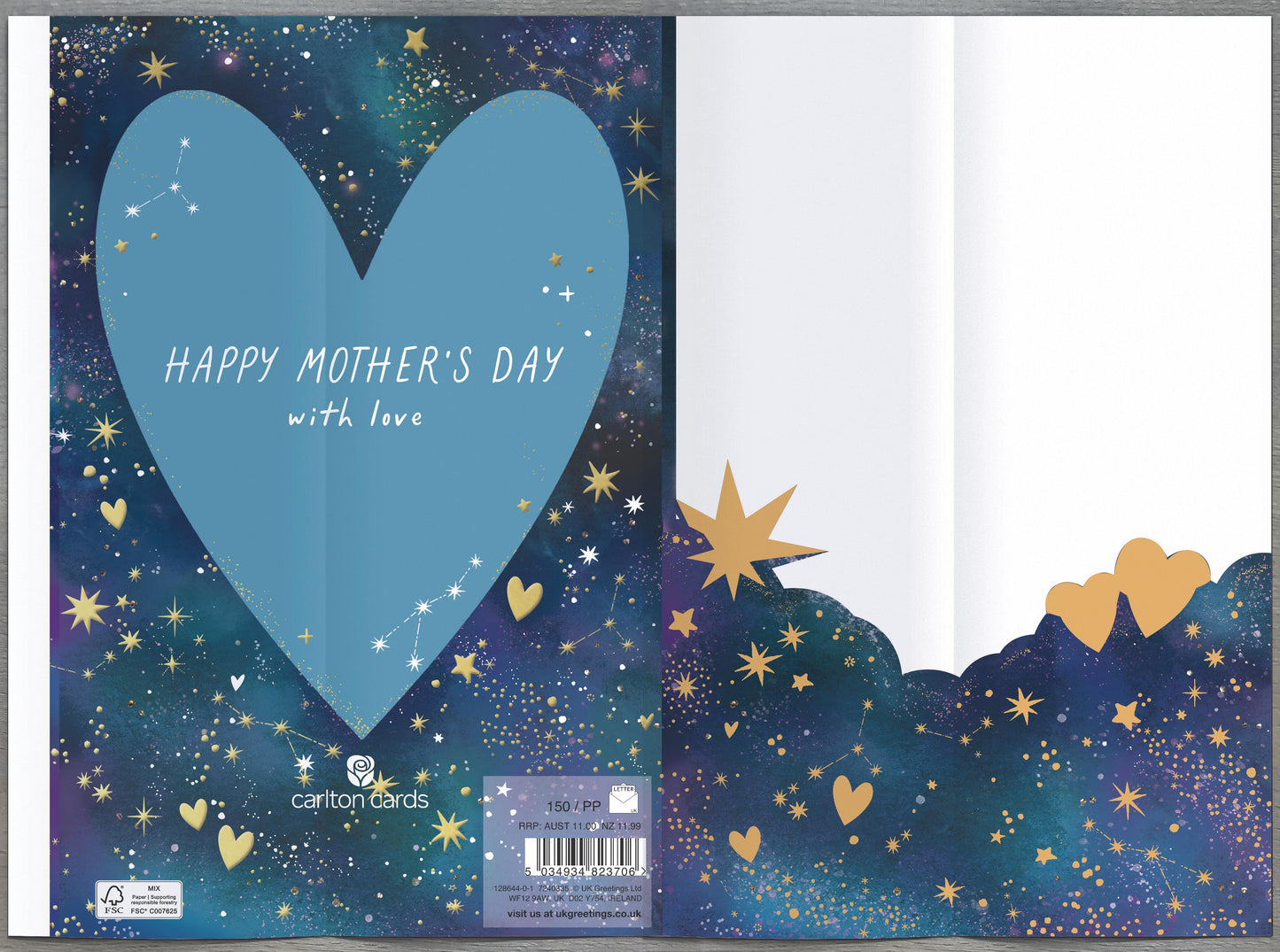 Hand Finished Greeting Cards Mum  Carlton Core Line