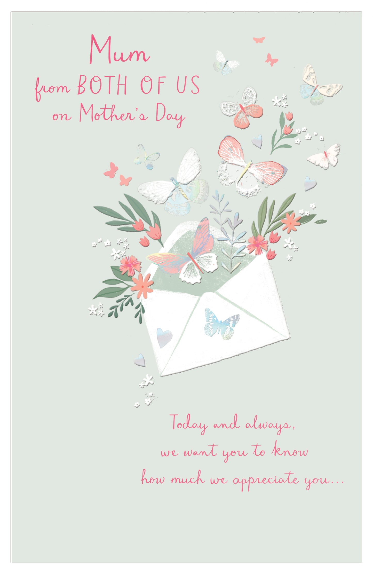 Hand Finished Greeting Cards Mum From Both  Gibson Core Line