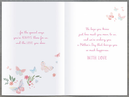 Hand Finished Greeting Cards Mum From Both  Gibson Core Line