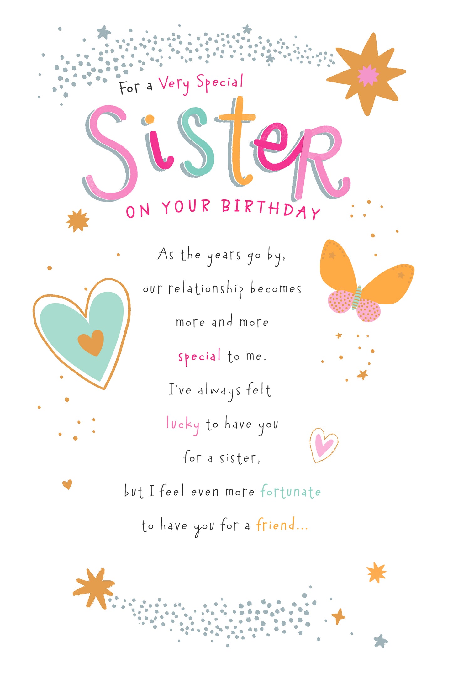 Standard Greeting Cards Birthday Sister  Gibson Core Line