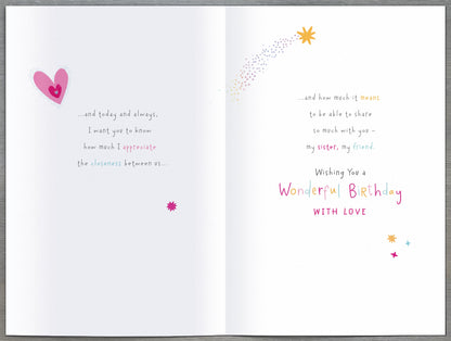 Standard Greeting Cards Birthday Sister  Gibson Core Line