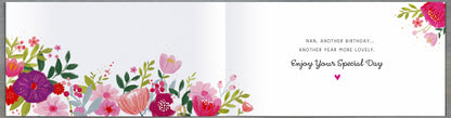 Standard Greeting Cards Birthday Nan  Fleur