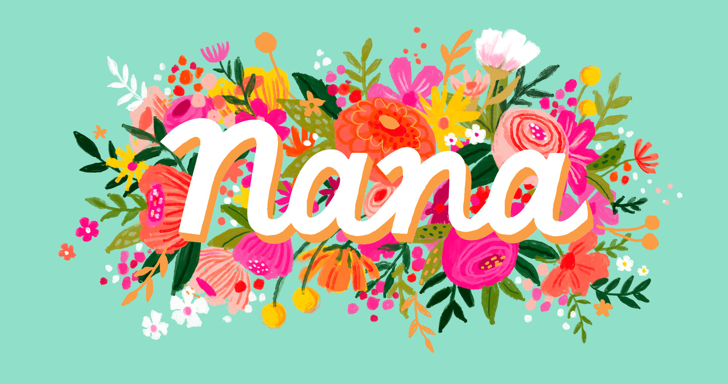 Standard Greeting Cards Birthday Nana  Fleur
