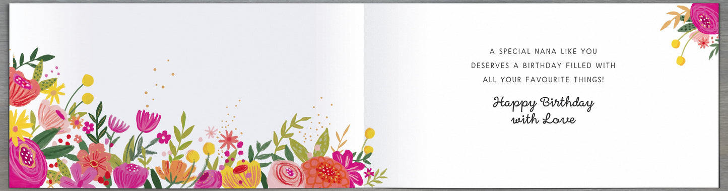 Standard Greeting Cards Birthday Nana  Fleur