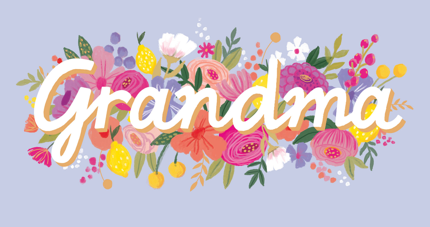 Standard Greeting Cards Birthday Grandma  Fleur