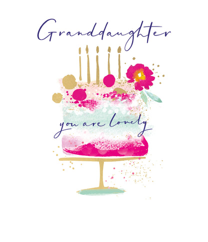 Clasp Greeting Cards Birthday Granddaughter  Signature Hello Lovely