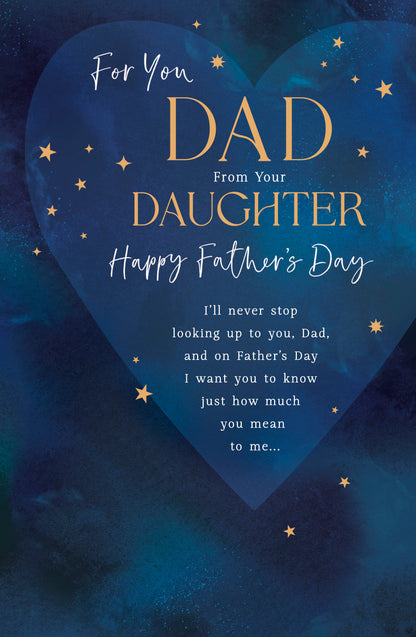 Dad From Daughter Conv Greeting Cards Dad From Daughter Conv Counter Cards