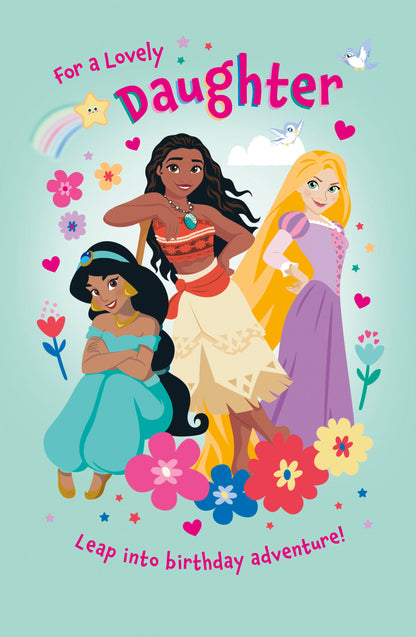 Standard Greeting Cards Birthday Daughter Juvenile Disney Princess