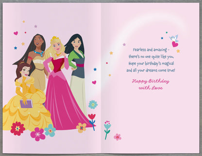 Standard Greeting Cards Birthday Daughter Juvenile Disney Princess