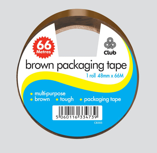 BROWN 48mm x 66M PARCEL TAPE