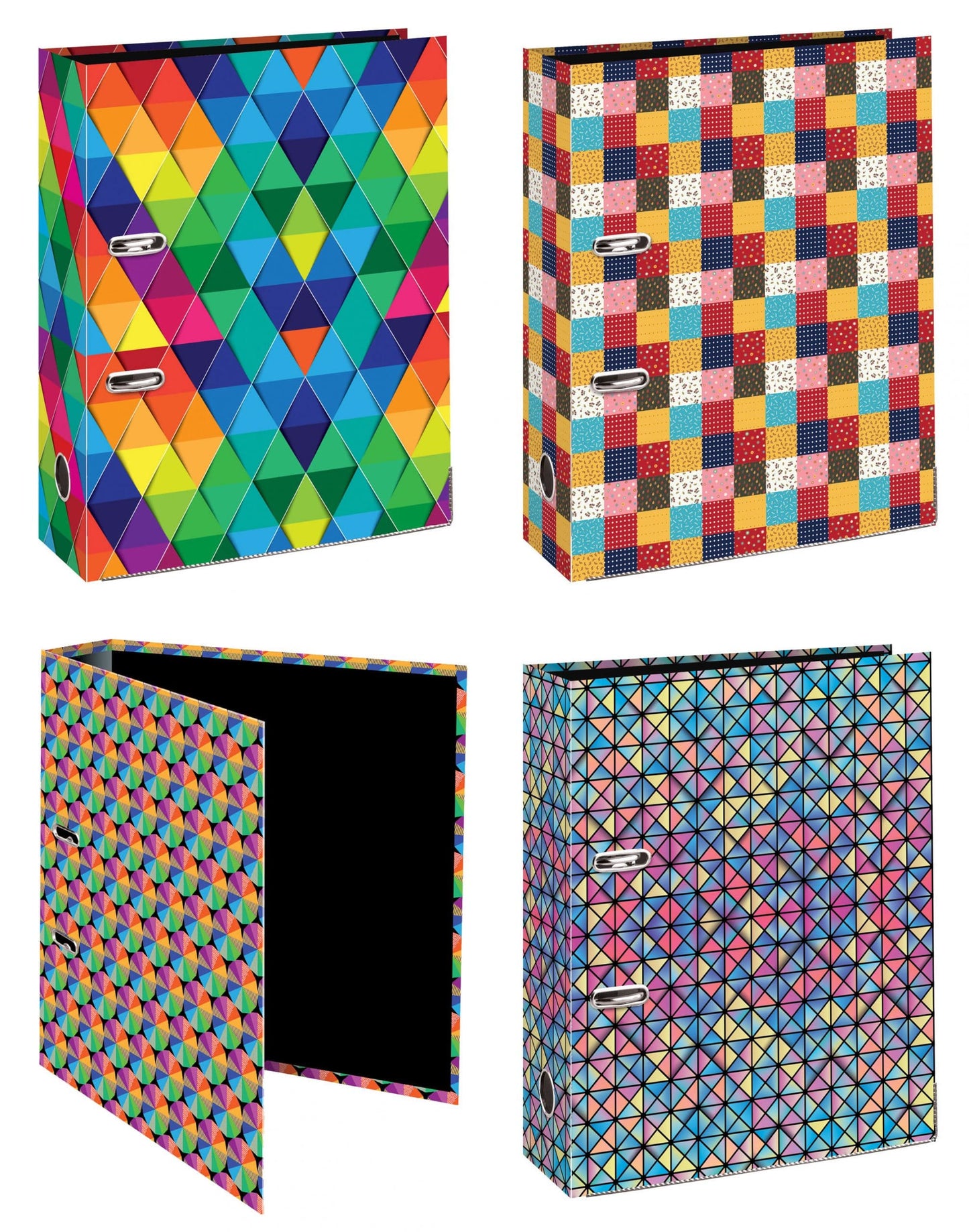 A4 ABSTRACT LEVER ARCH FILE