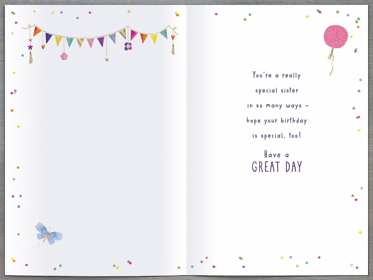 Standard Greeting Cards Birthday Sister  Gibson Core Line