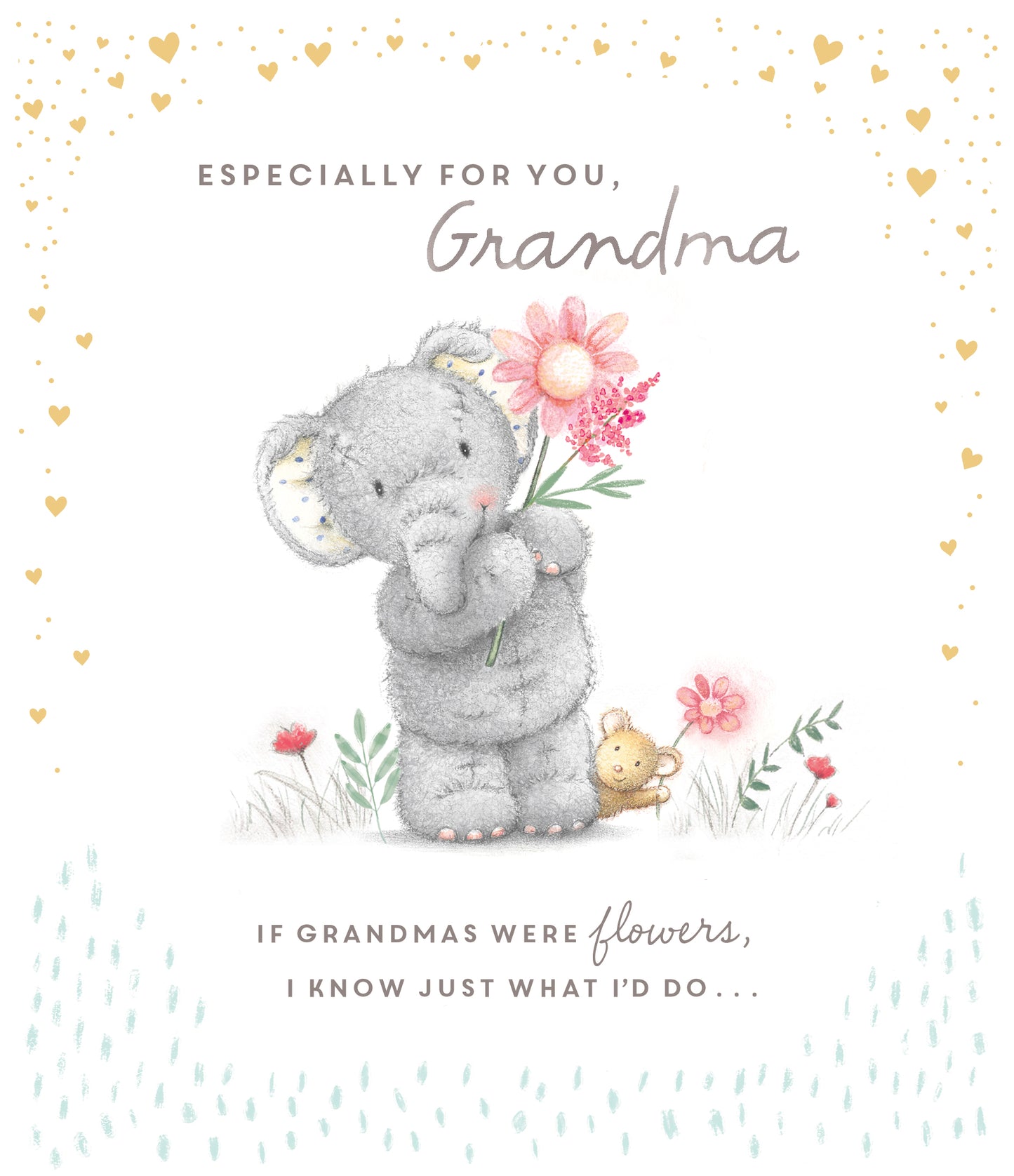 Standard Greeting Cards Birthday Grandma Cute Elliot & Buttons